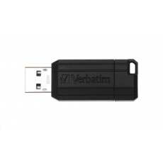 VERBATIM Flash Disk 64GB USB 2.0 Store 'n' Go PinStripe, černá