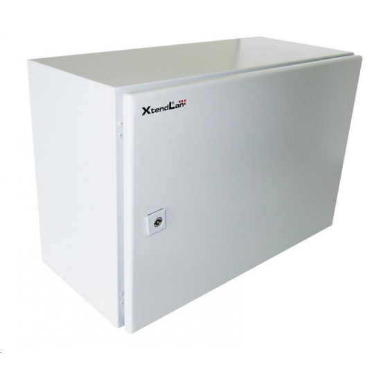 XtendLan 19" venkovní vodotěsný rozvaděč 7U krytí IP55, šířka 600mm, hloubka 400mm, nosnost 65kg, šedý