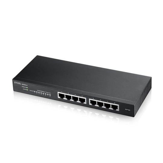 Zyxel GS1915-8 8-port Gigabit Web Smart switch, 8x gigabit RJ45, fanless