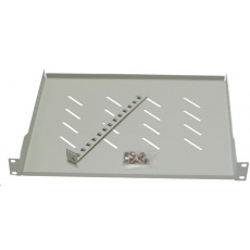 LEXI-Net 19" police s perforací 1U/350mm, nosnost 45kg, zadní nastavitelný úchyt, šedá LEXI-Net 19" police s perforací 1U/350mm, nosnost 45kg, zadní nastavitelný úchyt, šedá