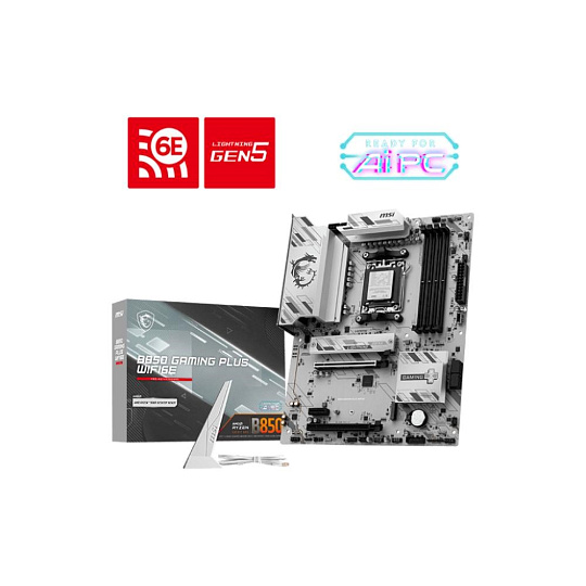MSI MB Sc AM5 B850 GAMING PLUS WIFI6E, AMD B850, 4xDDR5, 1xDP, WiFi, ATX