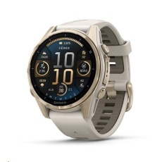 Garmin fenix® 8 – 43 mm, AMOLED, Sapphire, Soft Gold / Fog grey se silikonovým řemínkem, EU Garmin fenix® 8 – 43 mm, AMOLED, Sapphire, Soft Gold / Fog grey se silikonovým řemínkem, EU