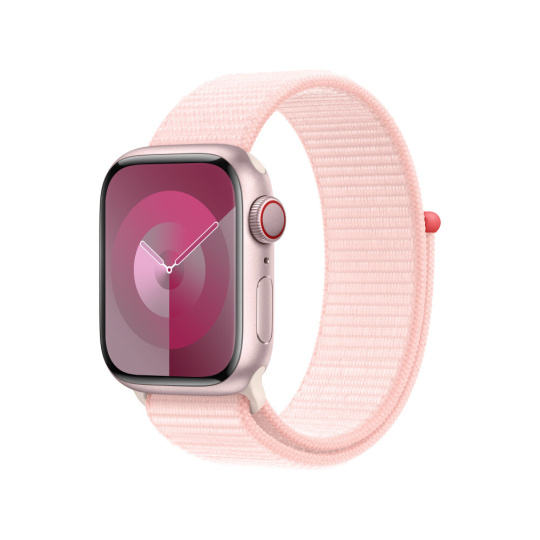 Apple Watch 49/45/44/42mm světle růžový provlékací sportovní řemínek