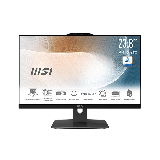 MSI PC AiO AM242TP (Modern AM242TP 1M-2021XEU), Core 5 120U, 23.8" FHD, Touch, 16GB, 512GB SSD, N/A, No OS, Black MSI PC AiO AM242TP (Modern AM242TP 1M-2021XEU), Core 5 120U, 23.8" FHD, Touch, 16GB, 512GB SSD, N/A, No OS, Black