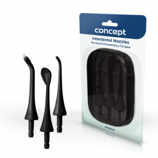 Concept ZK0008 Náhradní hlavice k dentální sprše PERFECT SMILE ZK402x, ZK4030, black, set 3 ks