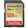 SanDisk SDXC karta 128GB Extreme PLUS (190 MB/s Class 10, UHS-I U3 V30)
