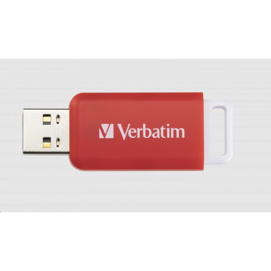 VERBATIM Flash Disk 16GB DataBar USB 2.0 Drive, červená VERBATIM Flash Disk 16GB DataBar USB 2.0 Drive, červená