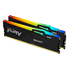 KINGSTON DIMM DDR5 64GB (Kit of 2) 5600MT/s CL40 FURY Beast RGB KINGSTON DIMM DDR5 64GB (Kit of 2) 5600MT/s CL40 FURY Beast RGB