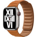 Apple Watch kožený tah 45/44/42mm zlatohnědý - S/M