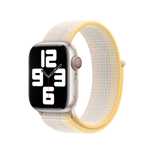 Apple Watch 41/40/38mm hvězdně bílý provlékací sportovní řemínek