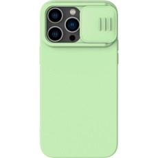 Nillkin CamShield Silky Magnetic Silikonový Kryt pro Apple iPhone 14 Pro Max zelený Nillkin CamShield Silky Magnetic Silikonový Kryt pro Apple iPhone 14 Pro Max zelený