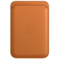Apple kožená peněženka s MagSafe a funkcí Najít zlatohnědá