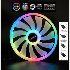 1stCOOL Ventilátor AURA EVO, 200mm, ARGB