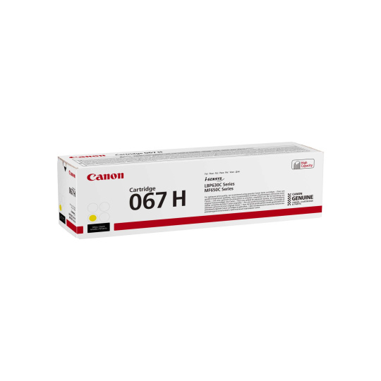 BAZAR - Canon TONER 067H žlutá pro i-SENSYS LBP631Cw, LBP633Cdwa, MF651Cw, MF655Cdw, MF657Cdw (2350 Rozbaleno (Komplet) BAZAR - Canon TONER 067H žlutá pro i-SENSYS LBP631Cw, LBP633Cdwa, MF651Cw, MF655Cdw, MF657Cdw (2350 Rozbaleno (Komplet)