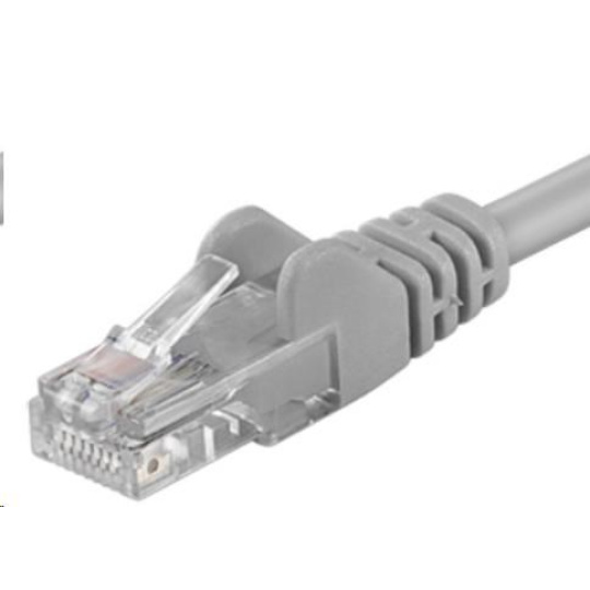 PremiumCord Patch kabel UTP RJ45-RJ45 CAT6 0.1m šedá