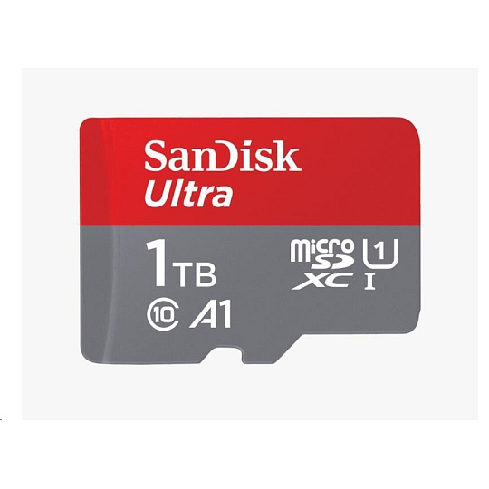 SanDisk Micro SDXC karta 1TB Ultra (150 MB/s, A1 Class 10 UHS-I) + adaptér SanDisk Micro SDXC karta 1TB Ultra (150 MB/s, A1 Class 10 UHS-I) + adaptér