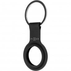 FIXED Silky silikonové pouzdro s kroužkem Apple AirTag černé FIXED Silky silikonové pouzdro s kroužkem Apple AirTag černé