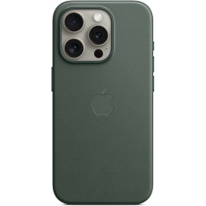 Apple kryt z tkaniny FineWoven s MagSafe na iPhone 15 Pro listově zelený
