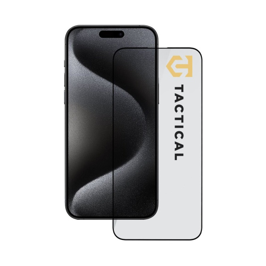 Tactical Glass Shield 5D sklo pro Apple iPhone 15 Pro Max černé