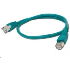 GEMBIRD kabel patchcord CAT6 stíněný FTP 0,5m, zelený GEMBIRD kabel patchcord CAT6 stíněný FTP 0,5m, zelený
