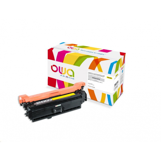 OWA Armor toner pro HP Color Laserjet Ese 500 M551, M575, 6000 Stran, CE402A, žlutá/yellow OWA Armor toner pro HP Color Laserjet Ese 500 M551, M575, 6000 Stran, CE402A, žlutá/yellow