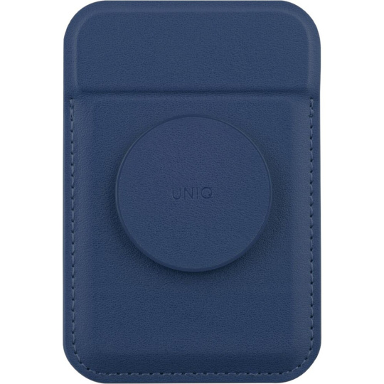 UNIQ FLIXA MagSafe stojánek s gripem a se sloty pro platební kartu modrý