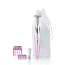 Braun FG1100 Pink zastřihovač chloupků, na baterie, zastřihovací hřebeny, látkový sáček Braun FG1100 Pink zastřihovač chloupků, na baterie, zastřihovací hřebeny, látkový sáček