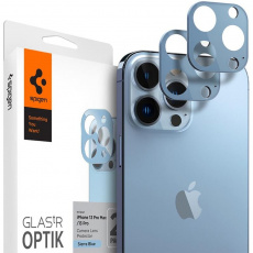 Spigen tR Optik 2 Pack tvrzené sklo na fotoaparát iPhone 13 Pro/Max modré Spigen tR Optik 2 Pack tvrzené sklo na fotoaparát iPhone 13 Pro/Max modré
