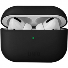 UNIQ Lino Hybrid Liquid silikonové pouzdro Airpods Pro černé