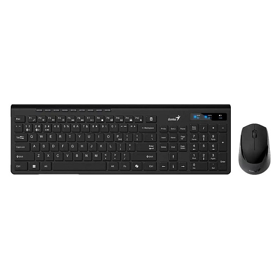 GENIUS set klávesnice + myš SlimStar 8230, Bezdrátový set, CZ+SK, černá GENIUS set klávesnice + myš SlimStar 8230, Bezdrátový set, CZ+SK, černá
