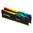 KINGSTON DIMM DDR5 64GB (Kit of 2) 5200MT/s CL40 FURY Beast RGB