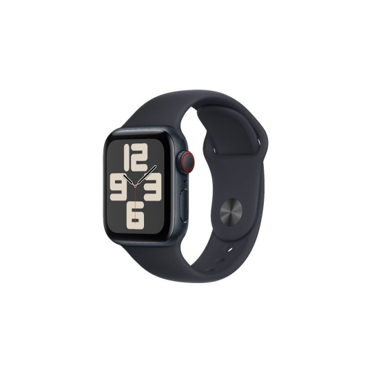 Apple Watch SE Cellular 40mm Temně inkoustový hliník s temně inkoustovým sportovním řemínkem M/L