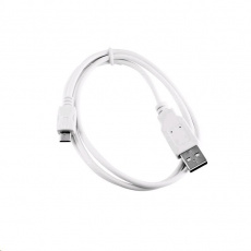 Kabel C-TECH USB 2.0 AM/Micro, 2m, bílý