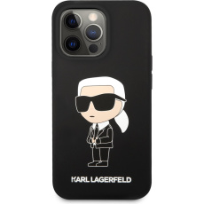 Karl Lagerfeld Liquid Silicone Ikonik NFT kryt iPhone 13 Pro černý