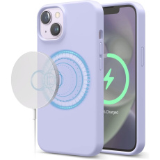 ELAGO silikonový kryt s MagSafe pro iPhone 14 fialový
