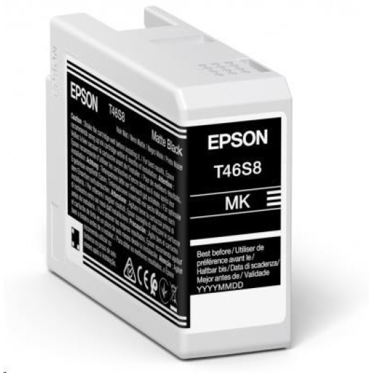 EPSON ink Singlepack Matte Black T46S8 UltraChrome Pro 10 ink 25ml EPSON ink Singlepack Matte Black T46S8 UltraChrome Pro 10 ink 25ml