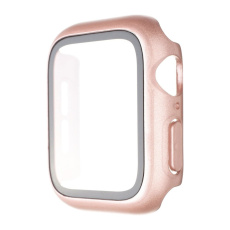 FIXED Pure+ ochranné pouzdro s temperovaným sklem Apple Watch 41mm růžové