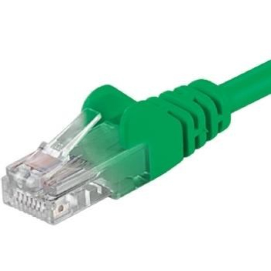 PremiumCord Patch kabel UTP RJ45-RJ45 CAT6 1,5m zelená