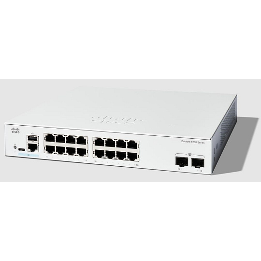 Cisco Catalyst switch C1200-16T-2G (16xGbE,2xSFP,fanless) Cisco Catalyst switch C1200-16T-2G (16xGbE,2xSFP,fanless)