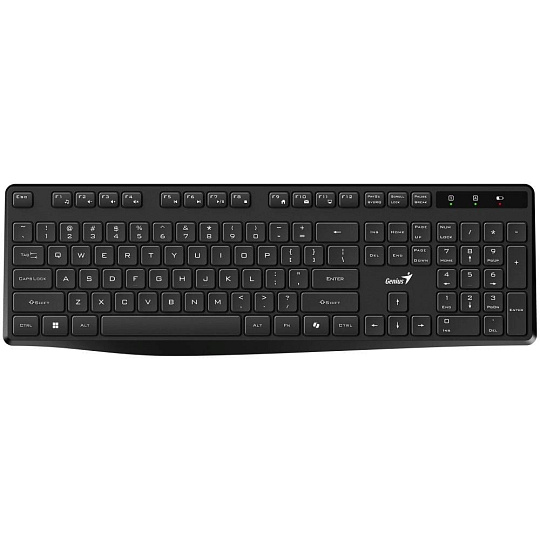 GENIUS klávesnice KB-7200, bezdrátová 2,4GHz, Mini-receiver, Copilot, CZ+SK layout, černá