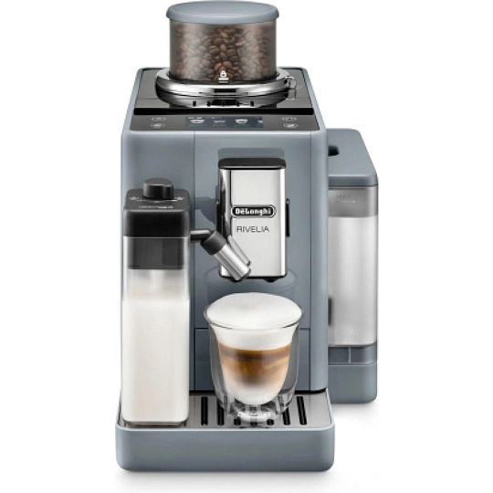 BAZAR - DeLonghi Rivelia EXAM440.55.G, automatický kávovar šedý, LatteCrema, Bean Switch, Bean Adapt, 16 nápojů - Poškoz BAZAR - DeLonghi Rivelia EXAM440.55.G, automatický kávovar šedý, LatteCrema, Bean Switch, Bean Adapt, 16 nápojů - Poškoz