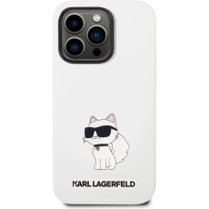 Karl Lagerfeld Liquid Silicone Choupette NFT kryt iPhone 14 Pro Max bílý Karl Lagerfeld Liquid Silicone Choupette NFT kryt iPhone 14 Pro Max bílý
