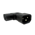 Adaptér úhlový na stranu IEC C13 na IEC C14 napětí 230V, 10A