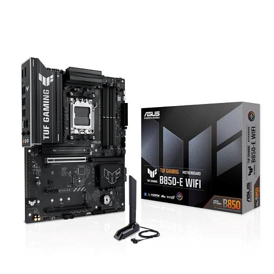 ASUS MB Sc AM5 TUF GAMING B850-E WIFI, AMD B850, 4xDDR5, 1xDP, 1xHDMI, WiFi, ATX ASUS MB Sc AM5 TUF GAMING B850-E WIFI, AMD B850, 4xDDR5, 1xDP, 1xHDMI, WiFi, ATX
