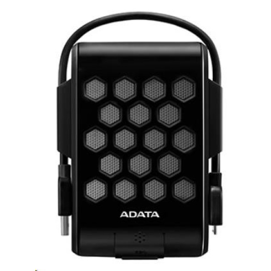 ADATA Externí HDD 1TB 2,5" USB 3.1, DashDrive™ Durable HD720, G-sensor, černý, (gumový, vodě/nárazu odolný)