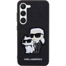 Karl Lagerfeld PU Saffiano Karl and Choupette NFT kryt pro Samsung Galaxy S23+ černý