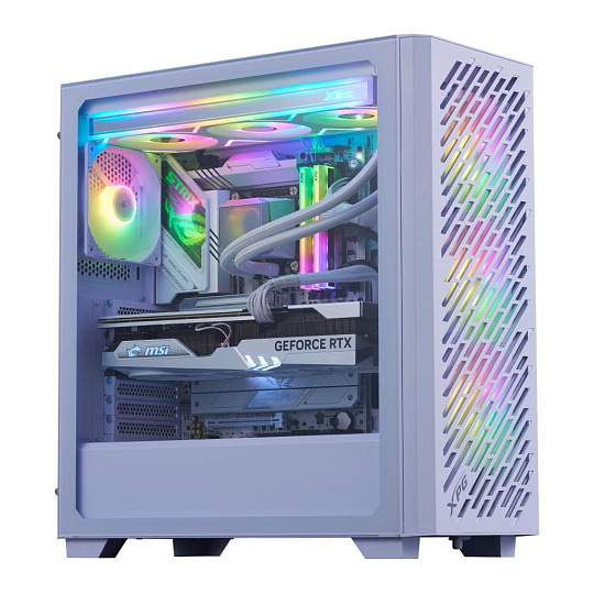 ADATA XPG case VALOR AIR PRO, ATX, Průhledná bočnice, 4x 120mm ARGB Fan, Bílá
