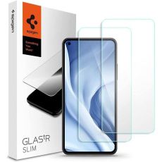 Spigen Glas tR Slim 2 Pack tvrzené sklo Xiaomi Mi 11 Lite/Xiaomi Mi 11 Lite 5G