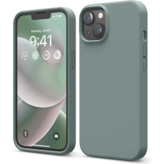 ELAGO silikonový kryt pro iPhone 14 půlnočně zelený