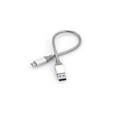 BAZAR VERBATIM kabel USB-C to USB-A Sync & Charge Cable USB 3.1 GEN 2 30cm (Silver) Poškozen obal